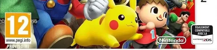 Super Smash Bros. for Nintendo 3DS, the PEGI square on its front