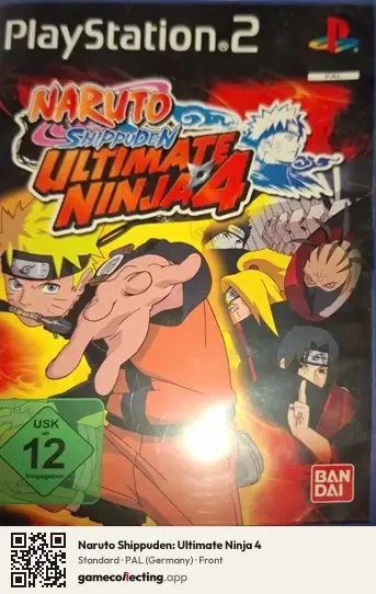 Naruto Shippuden: Ultimate Ninja 4 PlayStation 2, Germany box front