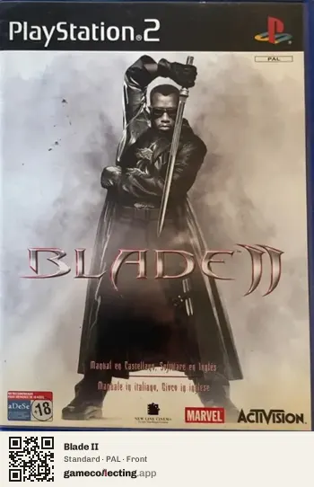 Blade II PlayStation 2, PAL box front