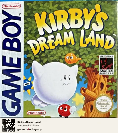 Kirby's Dream Land Game Boy, PAL box front