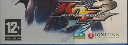 King of Fighters Maximum Impact 2, the PEGI square on its front