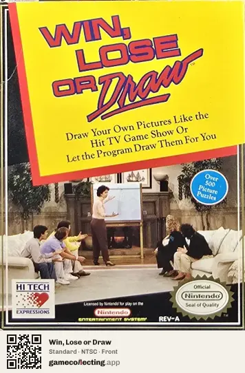 Win, Lose or Draw Nintendo Entertainment System, NTSC box front