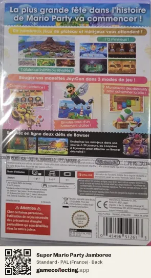 Super Mario Party Jamboree Nintendo Switch, France box back