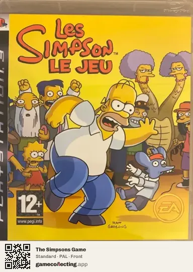 The Simpsons Game PlayStation 3, PAL box front