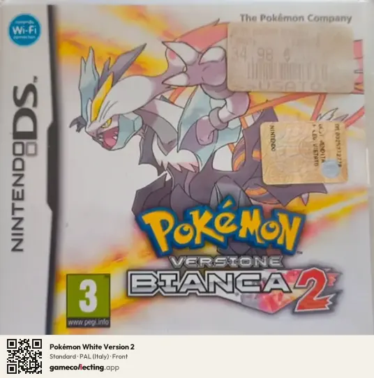 Pokémon White Version 2 Nintendo DS, Italy box front