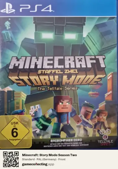 Minecraft: Story Mode Season Two PlayStation 4, Germany box front