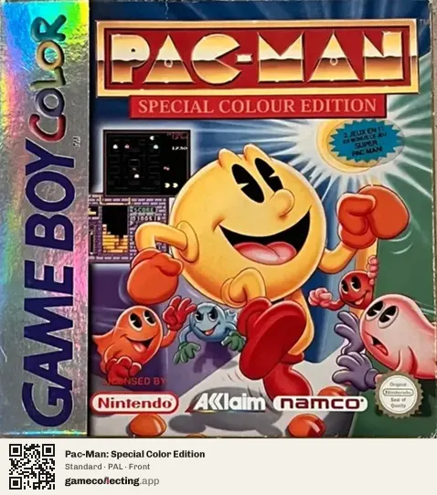 Pac-Man: Special Color Edition Game Boy Color, PAL box front