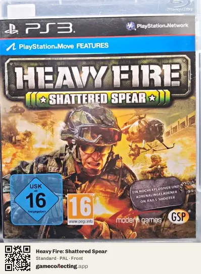 Heavy Fire: Shattered Spear PlayStation 3, PAL box front