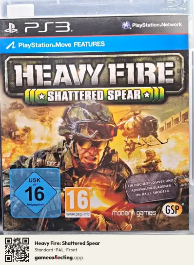 Heavy Fire: Shattered Spear PlayStation 3, PAL box front