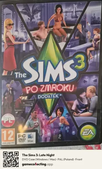 The Sims 3: Late Night Computer, Poland box front