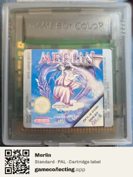Merlin Game Boy Color, PAL cartridge label