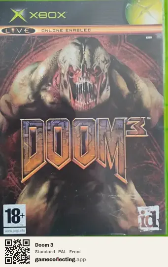 Doom 3 Xbox, PAL box front