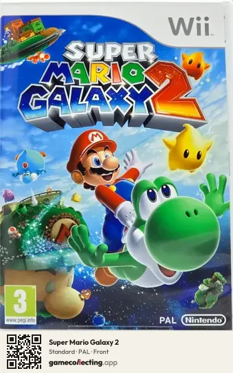 Super Mario Galaxy 2 Nintendo Wii, PAL box front