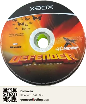 Defender Xbox, PAL disc