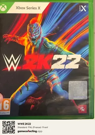 WWE 2K22 Xbox Series X, France box front