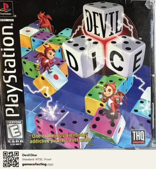 Devil Dice PlayStation, NTSC box front