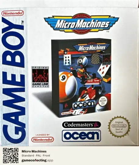 Micro Machines Game Boy, PAL box front