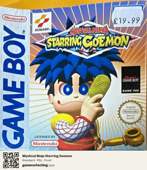 Mystical Ninja Starring Goemon Game Boy, PAL box front