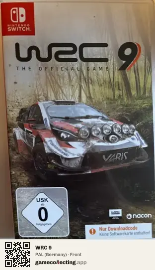 WRC 9 Nintendo Switch, Germany box front