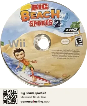 Big Beach Sports 2 Nintendo Wii, NTSC disc
