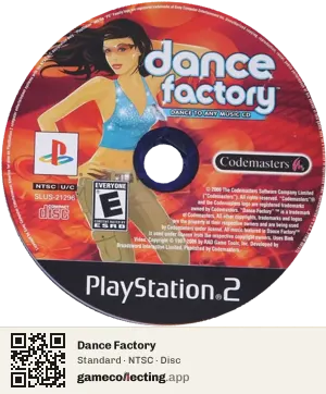 Dance Factory PlayStation 2, NTSC disc