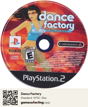 Dance Factory PlayStation 2, NTSC disc