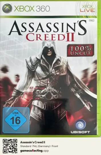 Assassin's Creed II Xbox 360, Germany box front