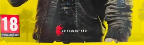 Cyberpunk 2077, the PEGI square on its front