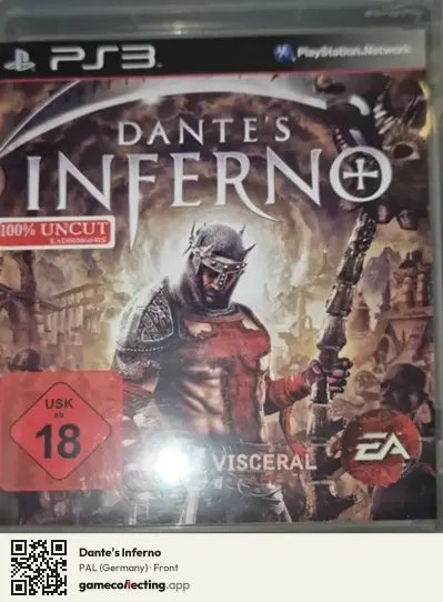 Dante's Inferno PlayStation 3, Germany box front