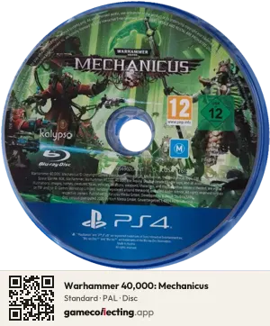 Warhammer 40,000: Mechanicus PlayStation 4, PAL disc