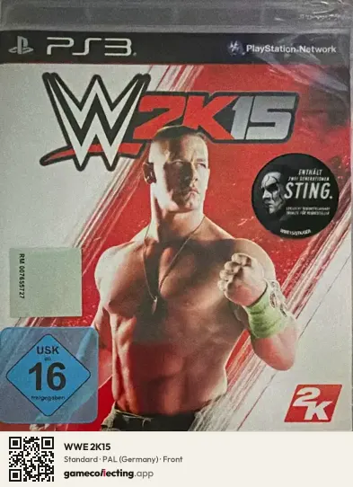 WWE 2K15 PlayStation 3, Germany box front