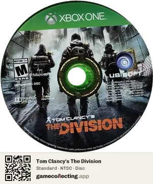 Tom Clancy's The Division Xbox One, NTSC disc