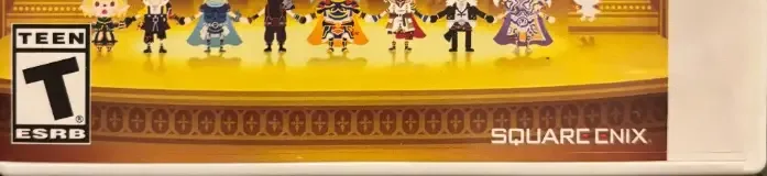 Theatrhythm Final Fantasy: Curtain Call, the ESRB box on its front