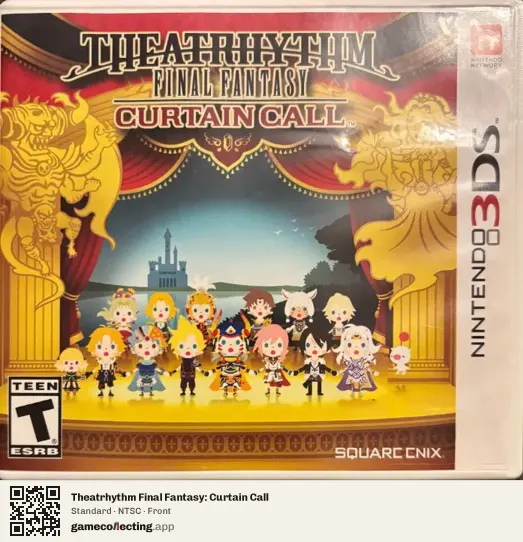 Theatrhythm Final Fantasy: Curtain Call Nintendo 3DS, NTSC box front