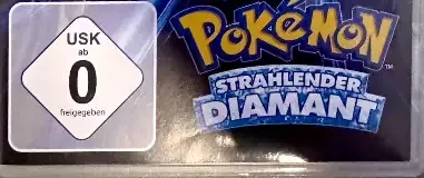 Pokémon Brilliant Diamond, the USK square on its front