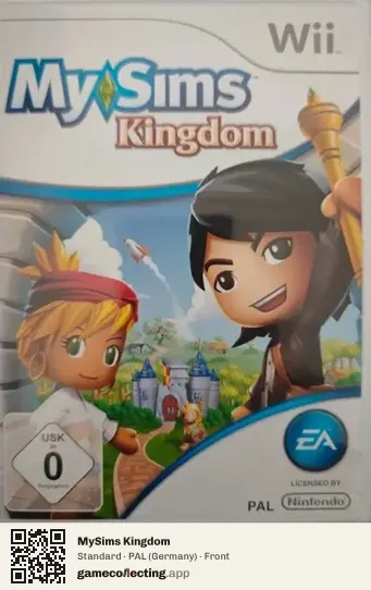 MySims Kingdom Nintendo Wii, Germany box front