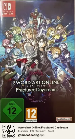 Sword Art Online: Fractured Daydream Nintendo Switch, Germany box front