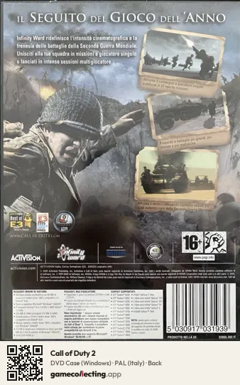 Call of Duty 2 Computer, Italy box back