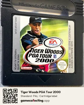 Tiger Woods PGA Tour 2000 Game Boy Color, PAL cartridge label
