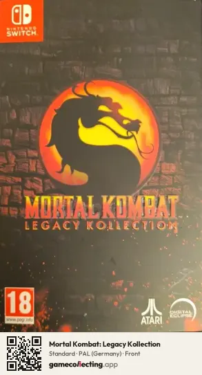Mortal Kombat: Legacy Kollection Nintendo Switch, Germany box front