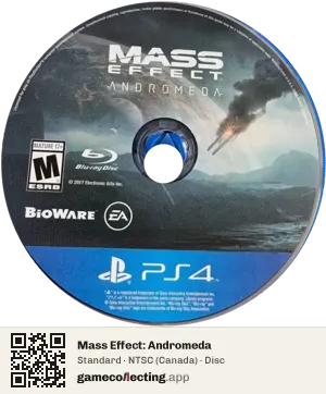 Mass Effect: Andromeda PlayStation 4, NTSC disc