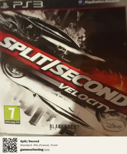 Split/Second PlayStation 3, France box front