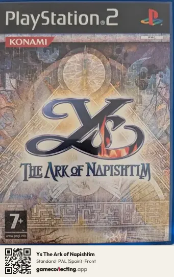 Ys The Ark of Napishtim PlayStation 2, Spain box front