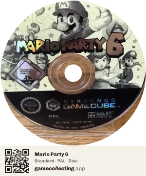 Mario Party 6 Nintendo GameCube, PAL disc