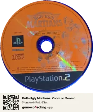 Butt-Ugly Martians: Zoom or Doom! PlayStation 2, PAL disc