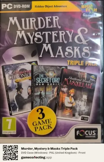 Murder, Mystery & Masks Triple Pack Computer, United Kingdom box front