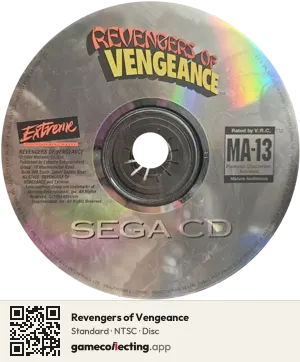 Revengers of Vengeance Sega Mega-CD / Sega CD, NTSC disc