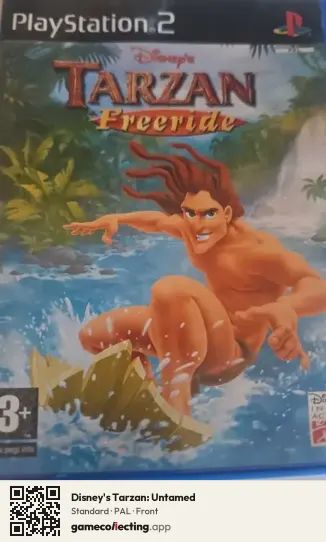 Disney's Tarzan: Untamed PlayStation 2, PAL box front
