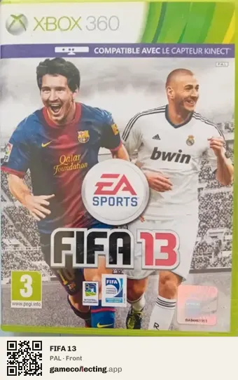 FIFA 13 Xbox 360, PAL box front