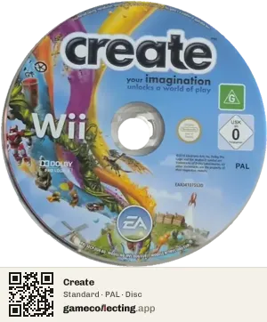 Create Nintendo Wii, PAL disc